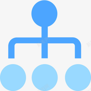 蓝色版-订单组织图标