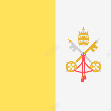 梵蒂冈城国际旗帜4广场图标图标