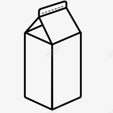 牛奶盒奶制品加热图标图标