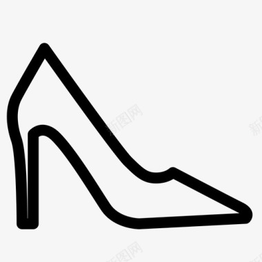 高跟鞋女式凉鞋图标图标