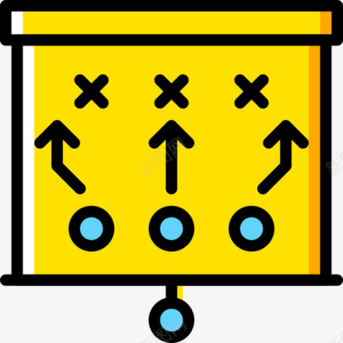 运动战略运动47黄色图标图标