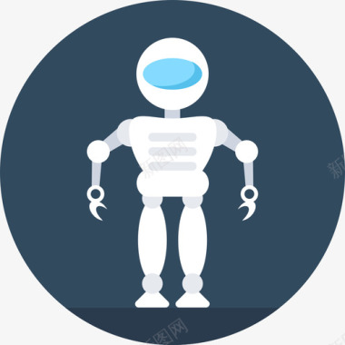圆形火焰图标机器人圆形图标图标