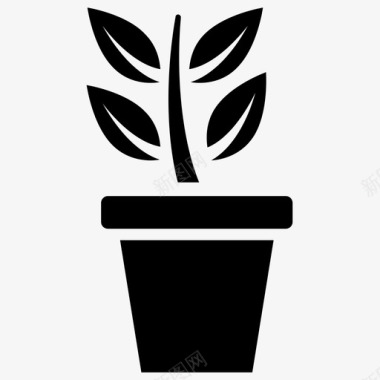 盆栽植物生长植物室内植物图标图标
