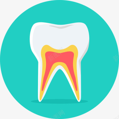 牙齿图标牙齿医用33扁平图标图标