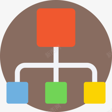 数字82层级结构数字营销14扁平图标图标