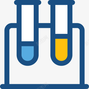 试管医疗保健双色图标图标