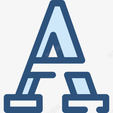 字体的设计字体文本编辑器11蓝色图标图标