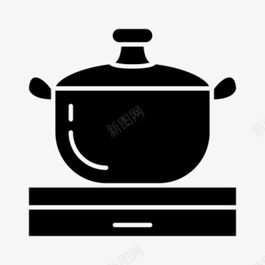 平底锅厨房锅图标图标