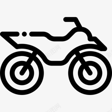 摩托车越野赛45岁直线型图标图标