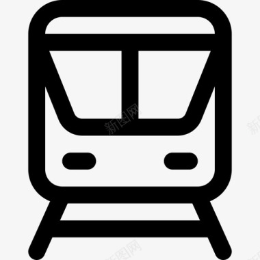 公交地铁标识地铁城市元素11直线图标图标