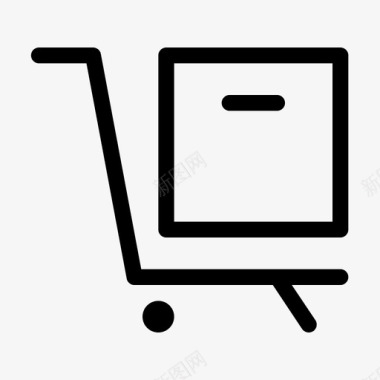 购物拉杆箱推送零售图标图标