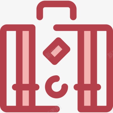 红色旅行车旅行箱旅行18红色图标图标