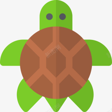 平坦海龟夏威夷2号平坦图标图标