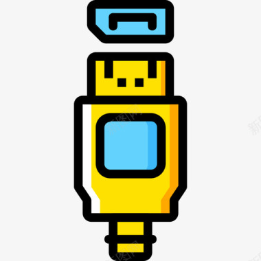 黄色群众Hdmi连接器电缆4黄色图标图标
