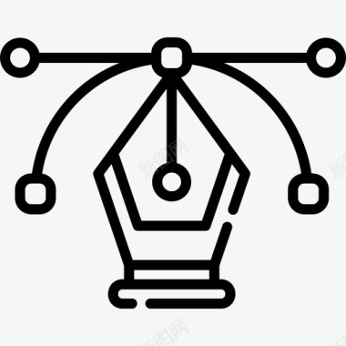 通用海报背景线笔通用工具3图标图标