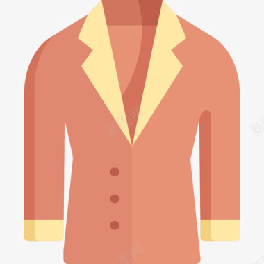 夹克夹克服装款式2扁平图标图标
