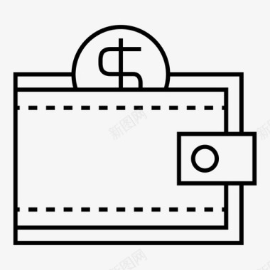 金融钱包个人硬币钱图标图标