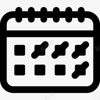 数字免扣图片日历数字营销39线性图标图标