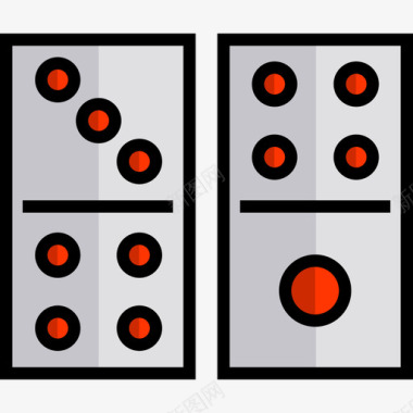 赌场争霸多米诺14号赌场线性颜色图标图标