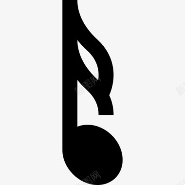第十六音符音乐音乐符号和注释图标图标