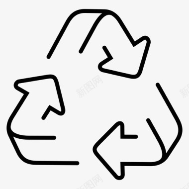 生态标志回收利用图标图标