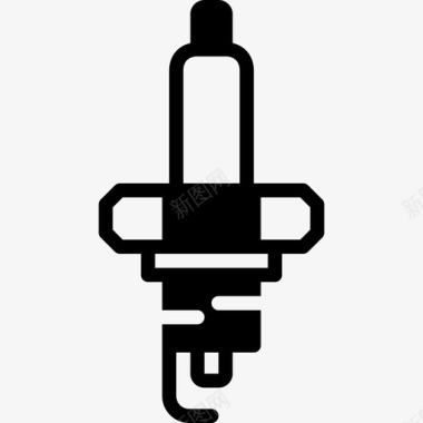 火花火花塞汽车零件4加注图标图标