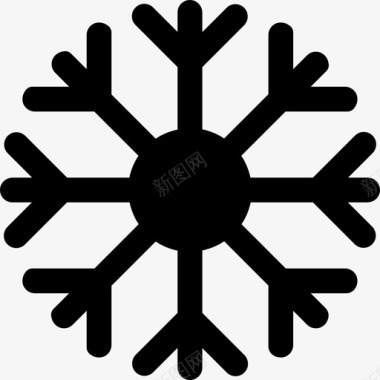 雪花冬季运动5填充图标图标