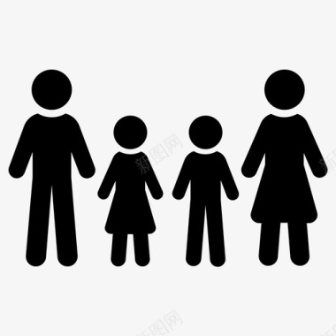 父亲与儿子家庭孩子父母图标图标