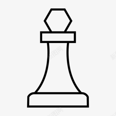 国际象棋游戏棋子图标图标