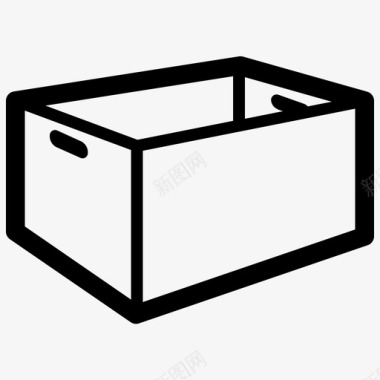 木箱货物交货图标图标