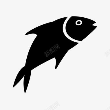 运动鱼鱼食品钓鱼图标图标