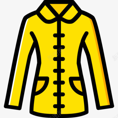 外套外套女装3黄色图标图标