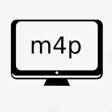 m4p监视器mp4图标图标