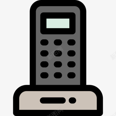 电话听筒家用电器13线纹颜色图标图标