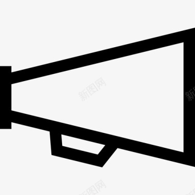 喇叭音量扩音器喇叭用户界面轮廓图标图标