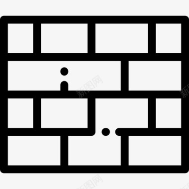 老砖墙砖墙安全23直线图标图标