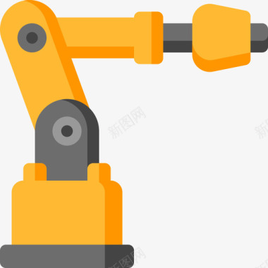 糯米制造工业机器人制造3平面图标图标