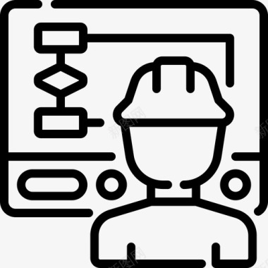 工人制造业5直系图标图标