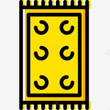 地毯家庭5黄色图标图标