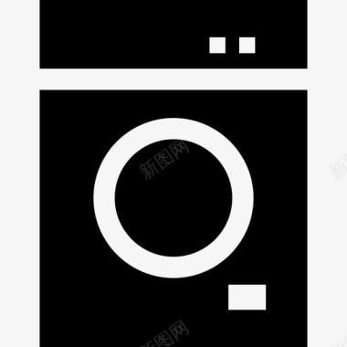 洗衣机洗衣机电子设备4台装满图标图标