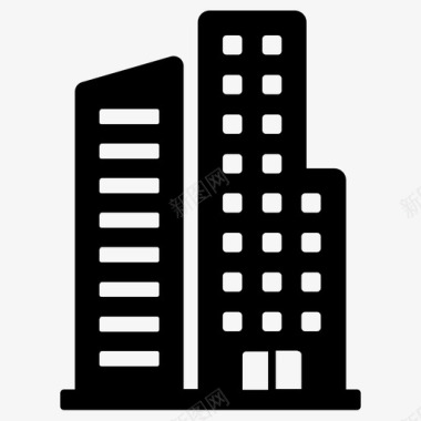 公司标志设计大厦城市大厦公司大楼图标图标
