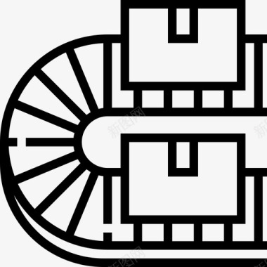 海报工厂素材工厂工业过程5线性图标图标