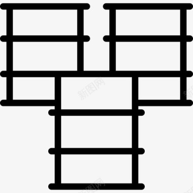 桶素材桶生态学43线性图标图标