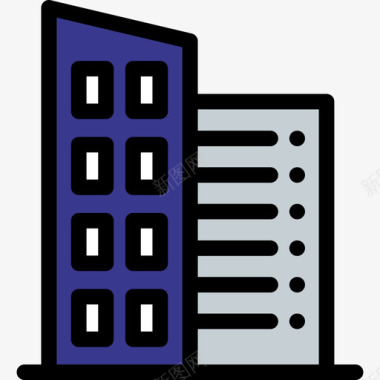 办公室形象办公室商务50线性颜色图标图标