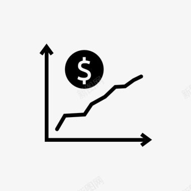 金融投资画册折线图金融投资图标图标