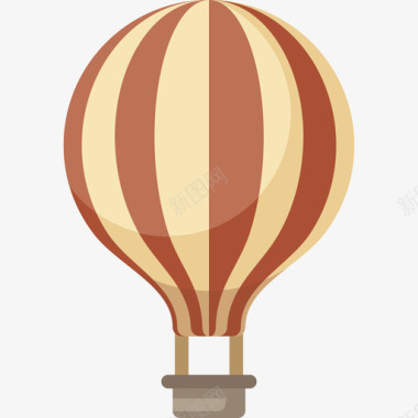 热气球马戏团23号扁平图标图标