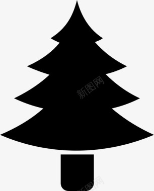 圣诞树圣诞节圣诞树假日图标图标