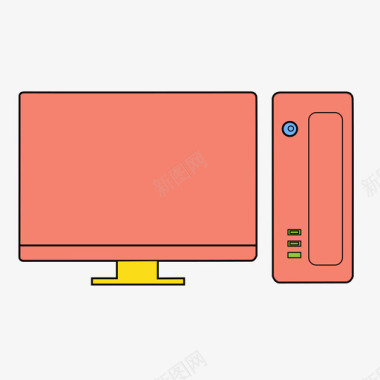 电脑标志电脑台式机mac图标图标