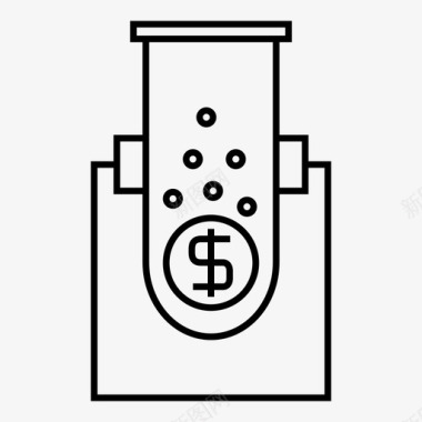 金融营销试管图标图标