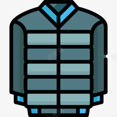 夹克夹克服装风格线条颜色图标图标
